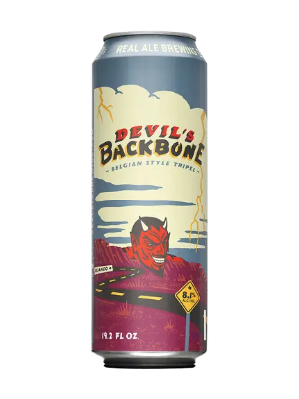 Real Ale Devils Backbone Belgian Style Tripel 19oz Can*