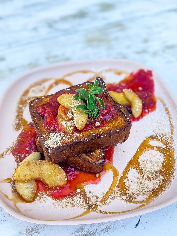 Brioche French Rhubarb Strawberry Compote