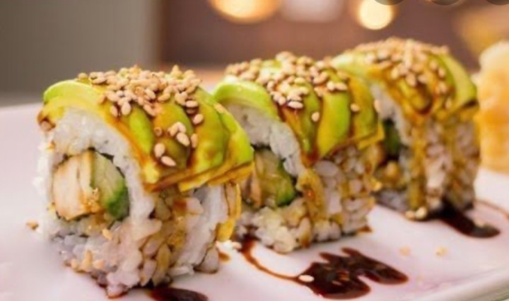 Teriyaki sushi roll