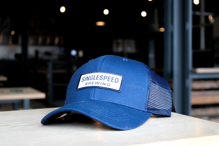 Navy SingleSpeed Logo Hat