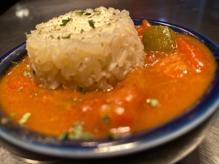 Cup of Shrimp and Andouille Sausage Gumbo