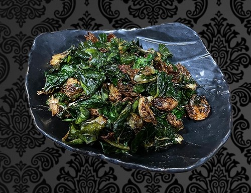 Crispy Brussel Sprouts & Bok Choy