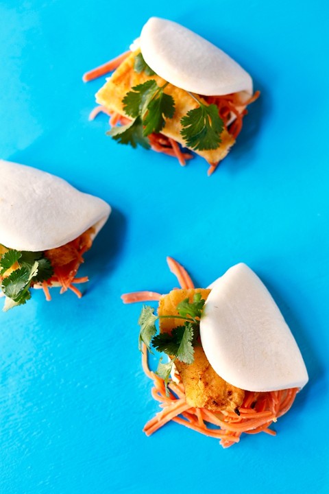 Roasted Sweet Potato Steamed Buns