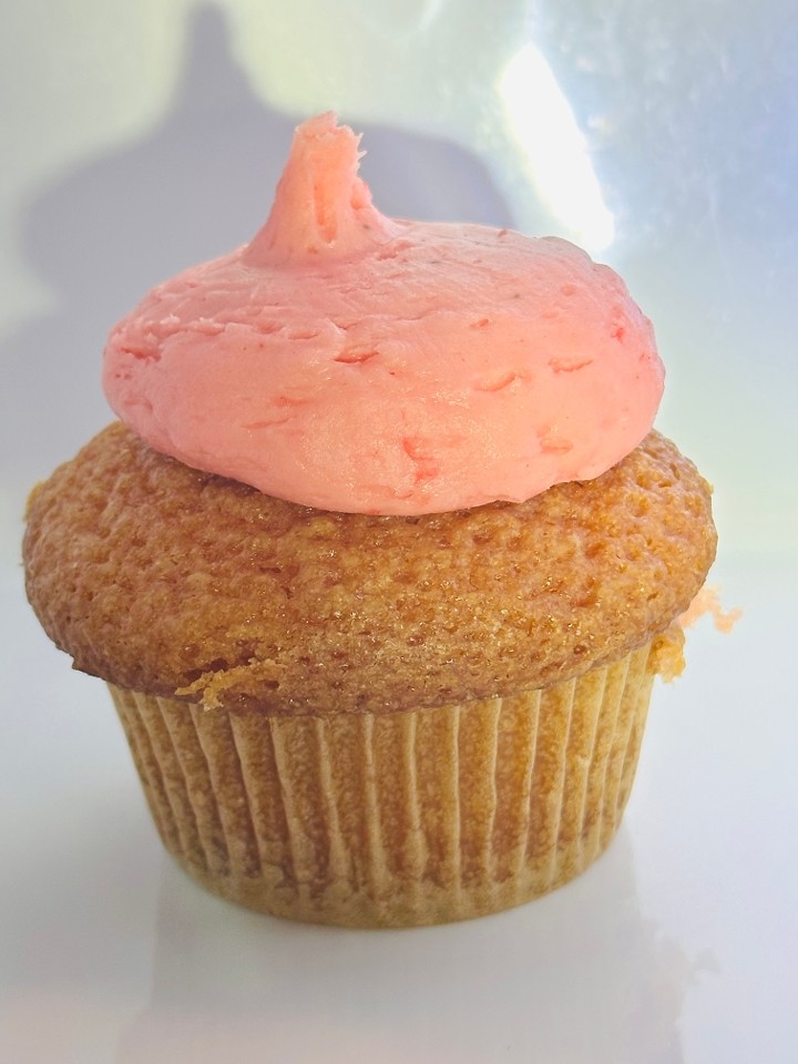 Strawberry with Strawberry Icing Cupcake