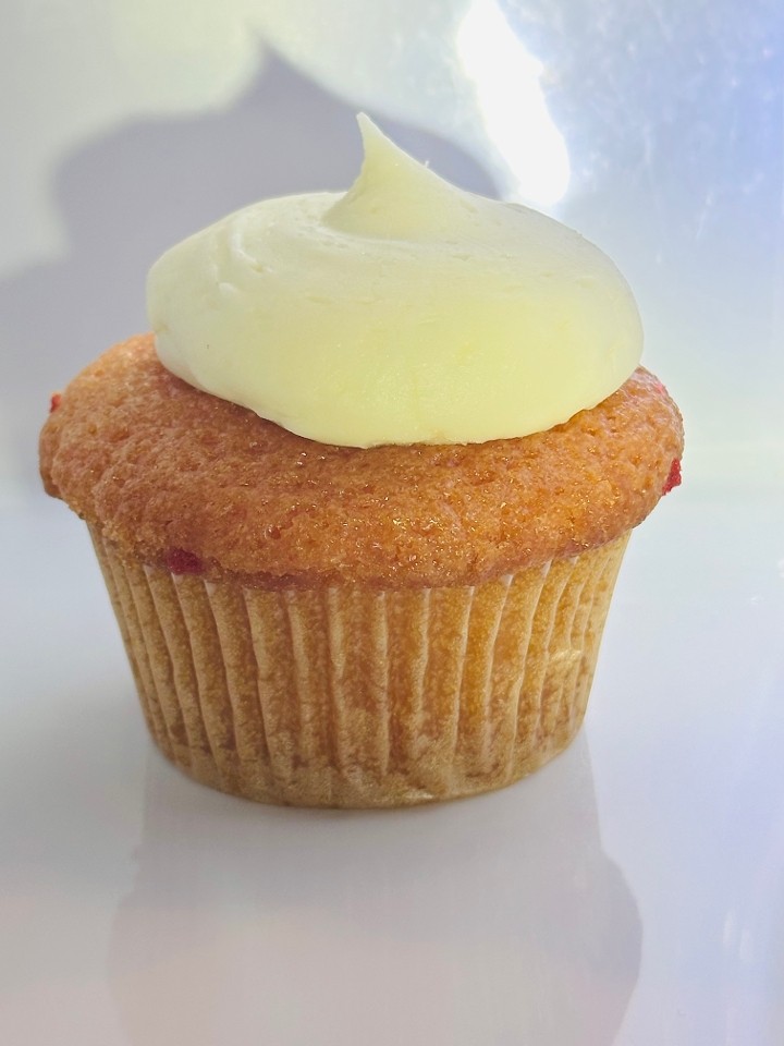 Yellow with Cream Cheese Icing Cupcake