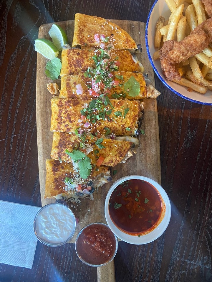 CHICKEN and Black Bean Quesadilla