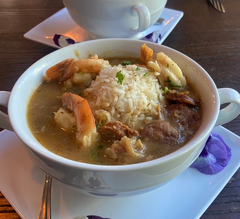 GUMBO WITH WHITE RICE