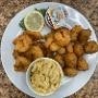 Fried Shrimp (8) Platter W/3 Hushpuppies