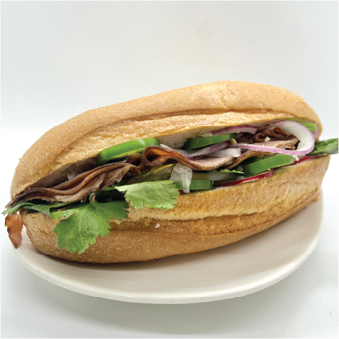 Garlic Roasted Beef Banh Mi