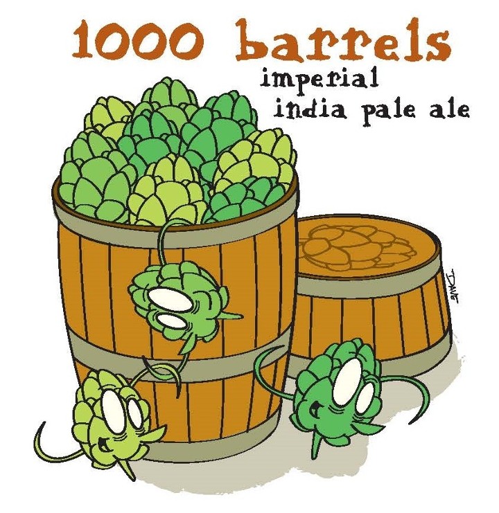 1000 Barrels Imperial IPA Crowler