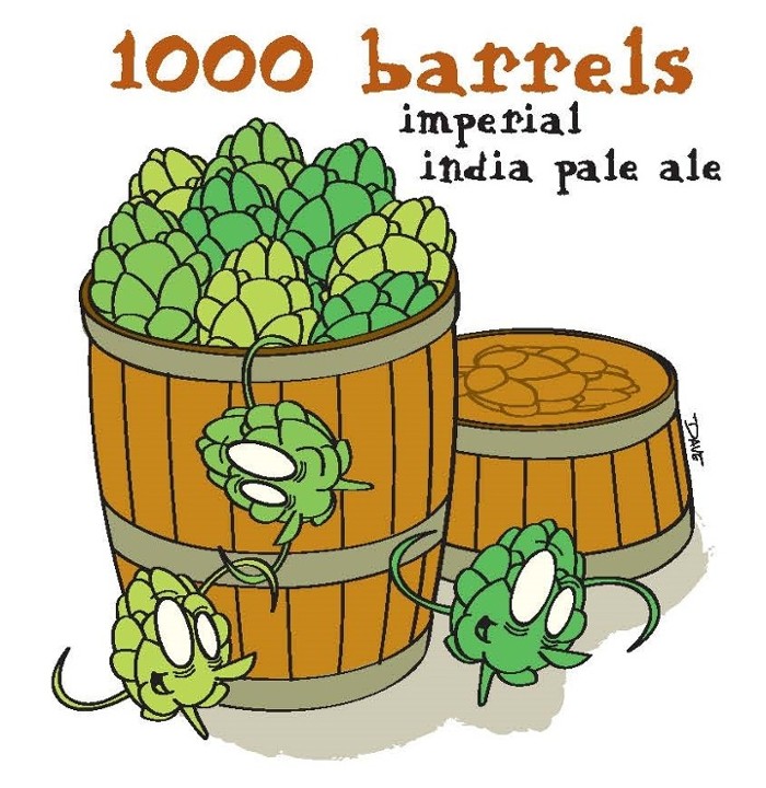 1000 Barrels Imperial IPA Crowler