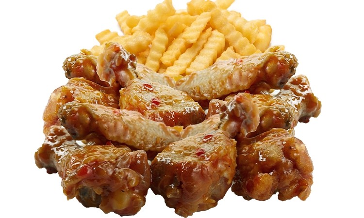 20pc Party Wings W/LG Fries