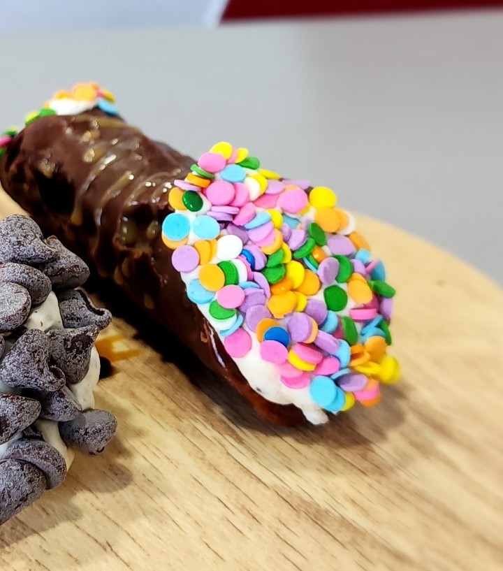 Hand-dipped Cannolis