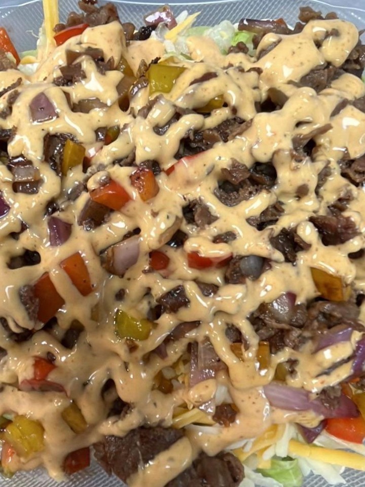 Philly Cheesesteak Salad