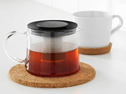 Hiware Stovetop Safe Teapot Glass W\infuser