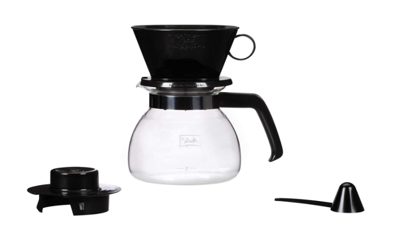 MELITTA POUR-OVER COFFEE BREWER W/ GLASS CARAFE, 6 CUPS
