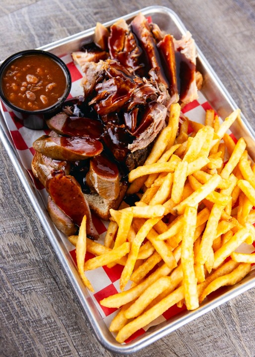 Fitz's St. Louis Smoked BBQ Sampler Platter