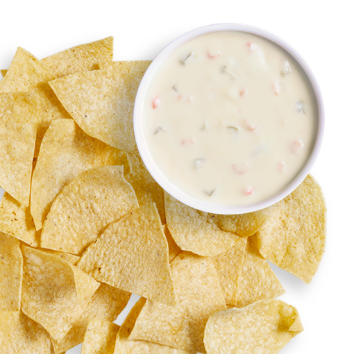 +Queso 8oz With Corn Chips