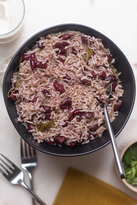 Jamican side Rice n Peas 16 oz