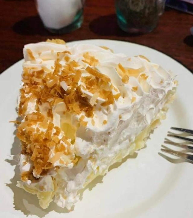 Slice of Coconut Cream Pie