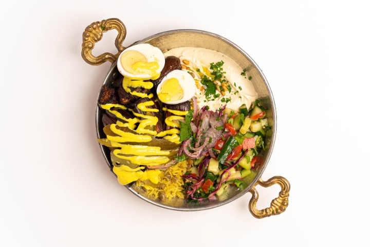 Roasted Eggplant & Egg Bowl