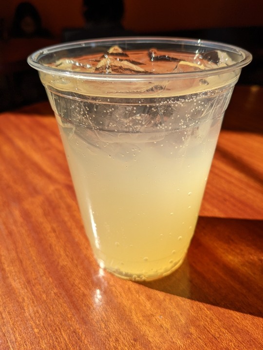 Iced Honey Lemon Seltzer