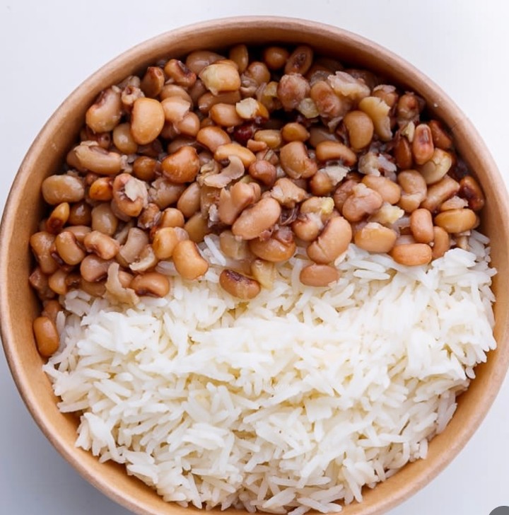 White rice/ Rice Beans Meal