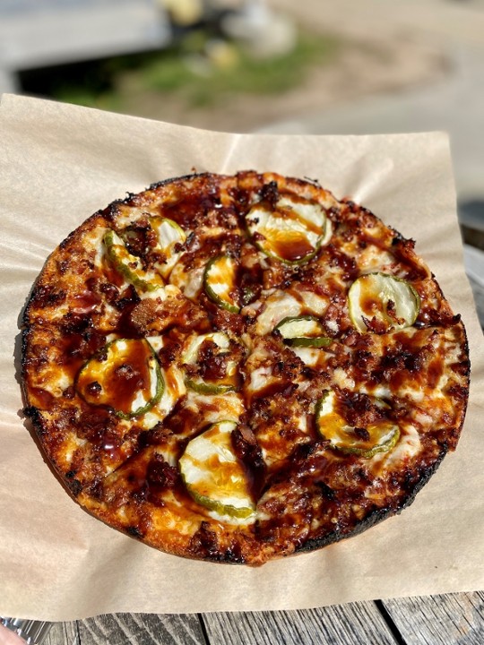 BBQ Pit & Pickle Pizza