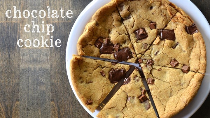 Slice Chocolate Chip Cookie