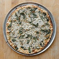 Large White Spinach Pizza