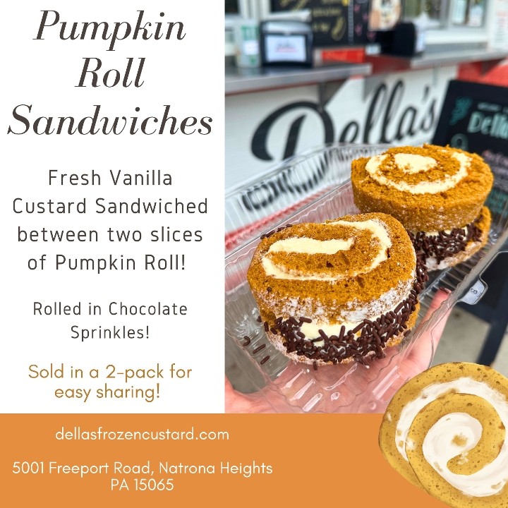 Dellas Frozen Custard 5001 Freeport Road Pumpkin Roll Sundae