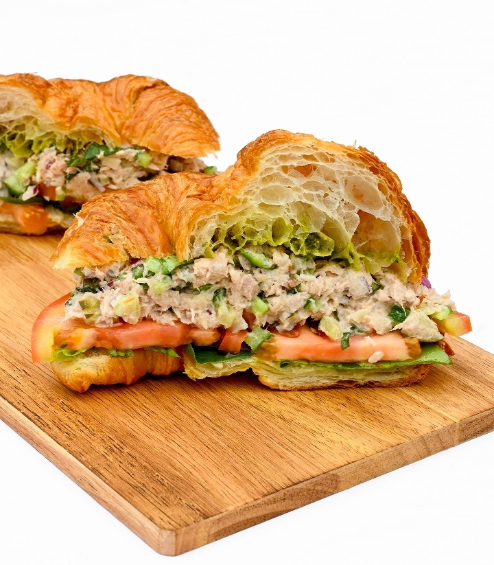Croissant Sandwich (choice of egg salad, Rob's Tuna Salad or egg & bacon)