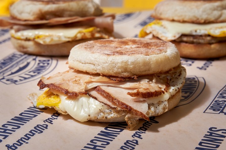 Turkey, Egg & Cheese English Muffin