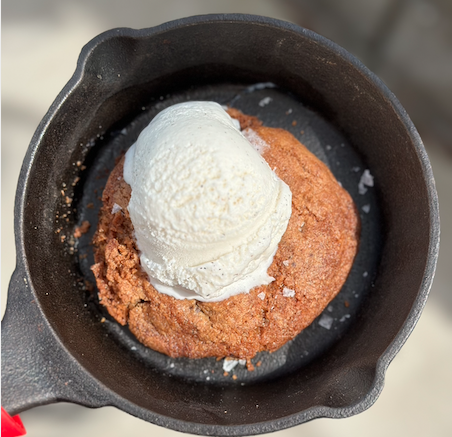 Deb's Skillet Cookie with Ice Cream