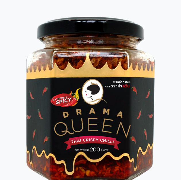 Drama Queen Original Thai Crispy Chill (Jar) 200gm
