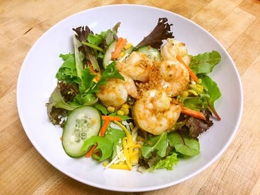 Wok Seared Shrimp Salad 虾沙拉