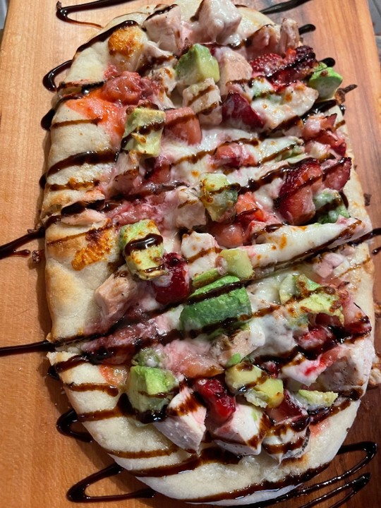 Strawberry Avacado Balsamic Flatbread