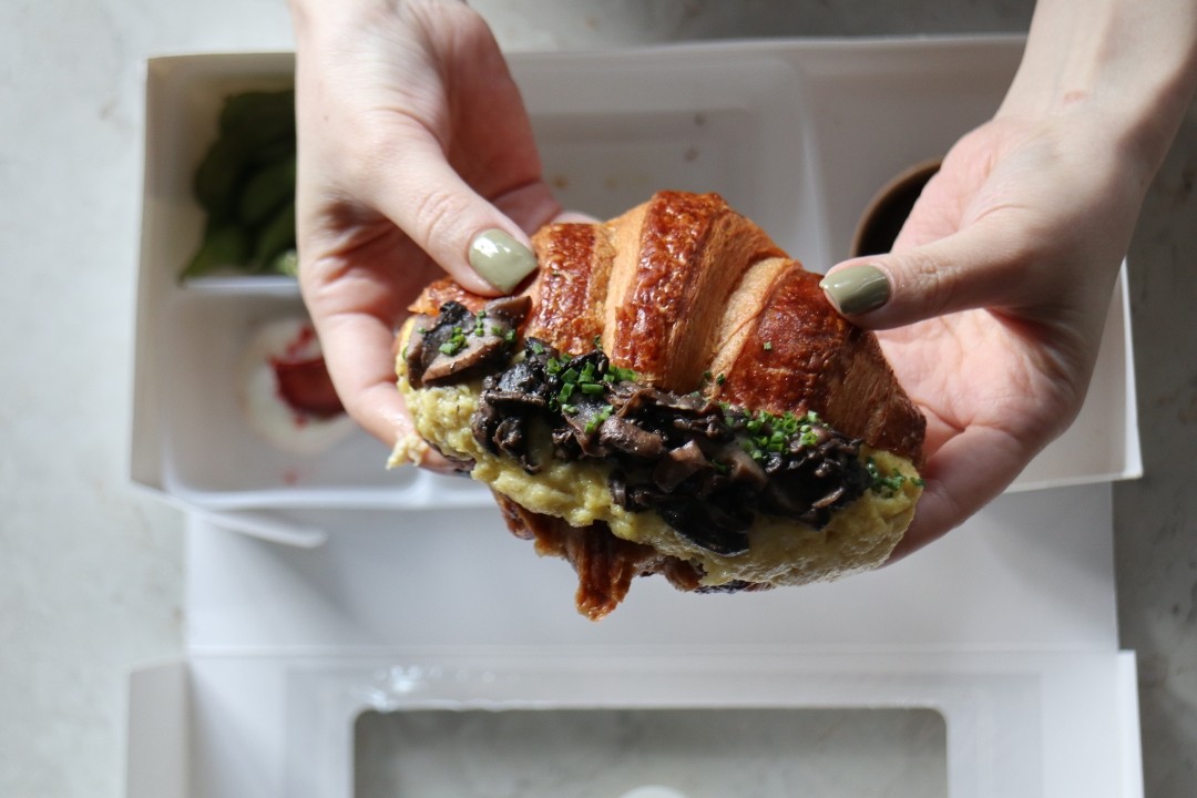 Truffle Mushroom Egg Croissant