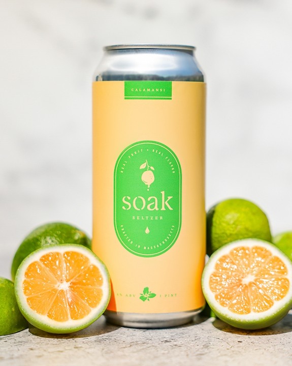 Soak Seltzer: Calamansi 4pk Cans