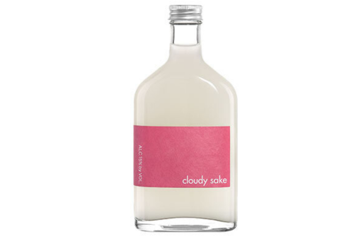 Pocket Sake: Shibata Shuzo Flask: Cloudy, Pink Label 200ml Bottle