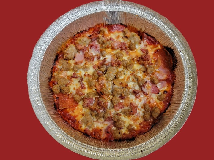 Five Meat Pizza Bowl
