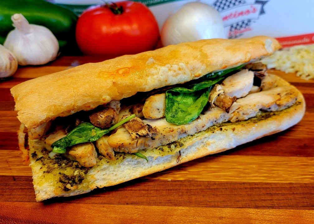 Full Chicken Pesto Grinder