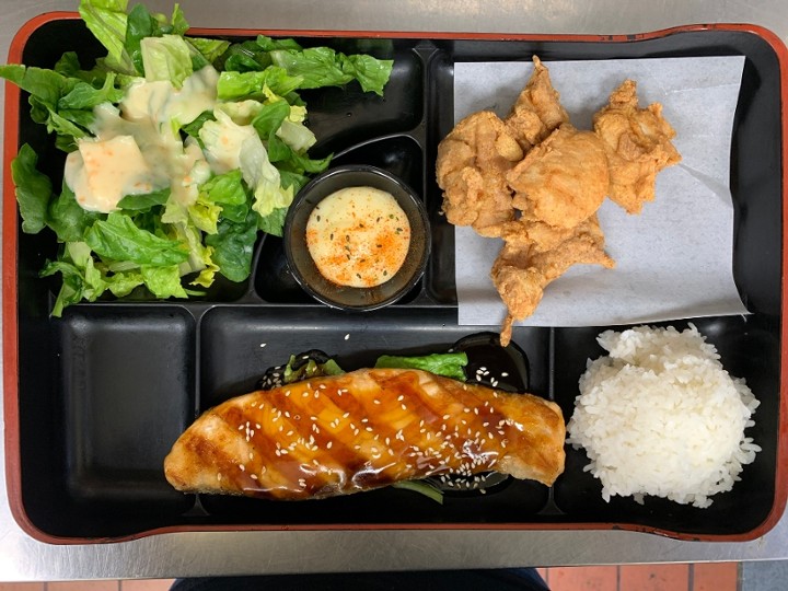 Salmon Teriyaki, Chicken Kaarage
