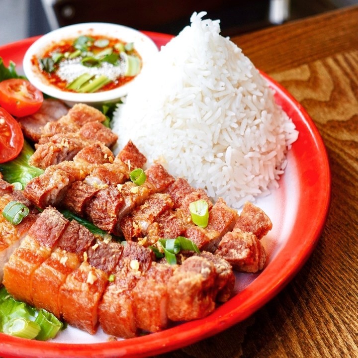 Khao Moo Tod (over rice)