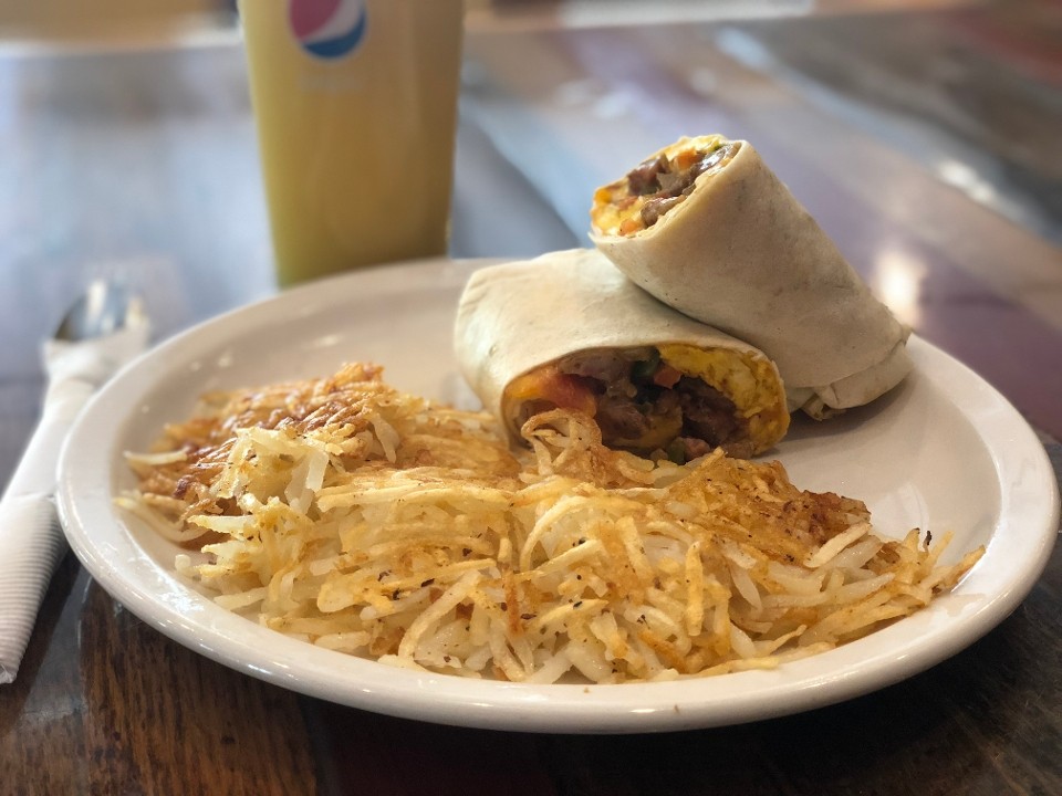 Breakfast Burrito & HB