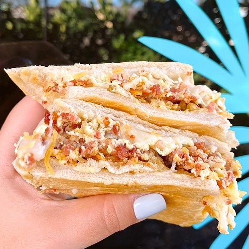 #2 Bacon + Eggs + Cheese sandwich