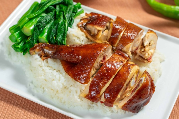 Soy Sauce Chicken over Rice 油鸡饭