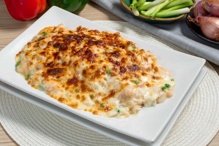 Baked Seafood Fried Rice w/ Cheese 焗海鲜饭