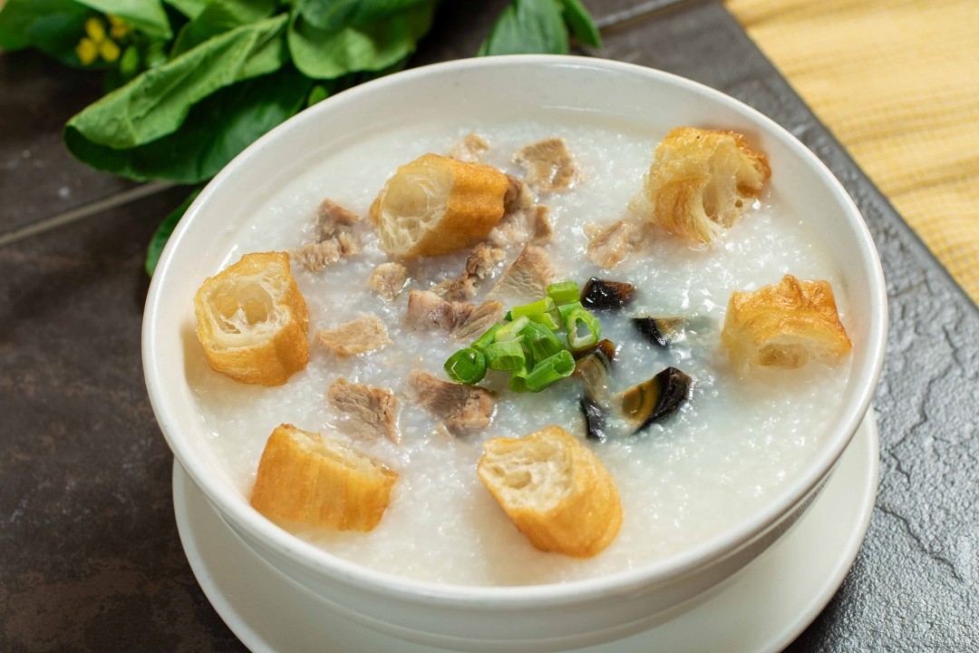 Thousand Year Egg and Pork Congee 皮蛋瘦肉粥
