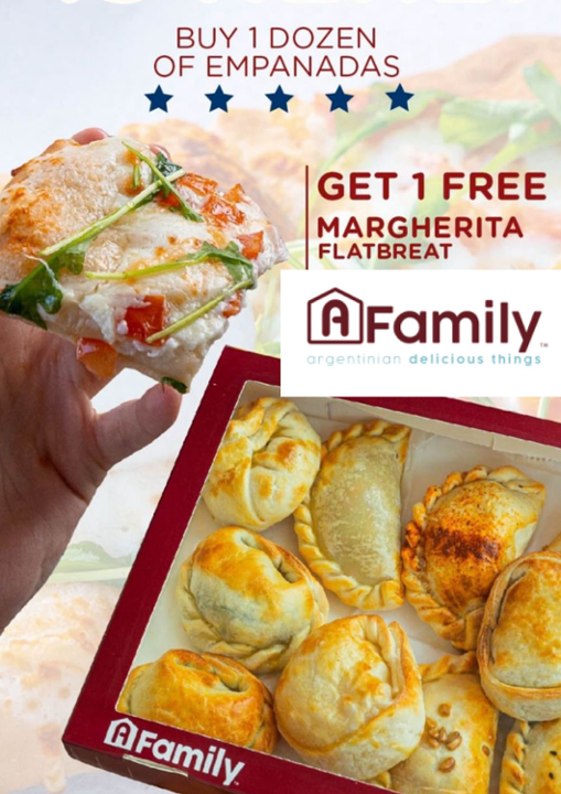 Empanadas By Dozen Get 1 Free Flatbread Margherita